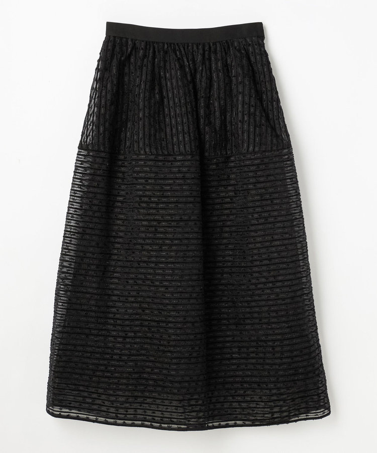 MOLE BORDER ORGANDY SKIRT / モールボーダーオーガンジースカート