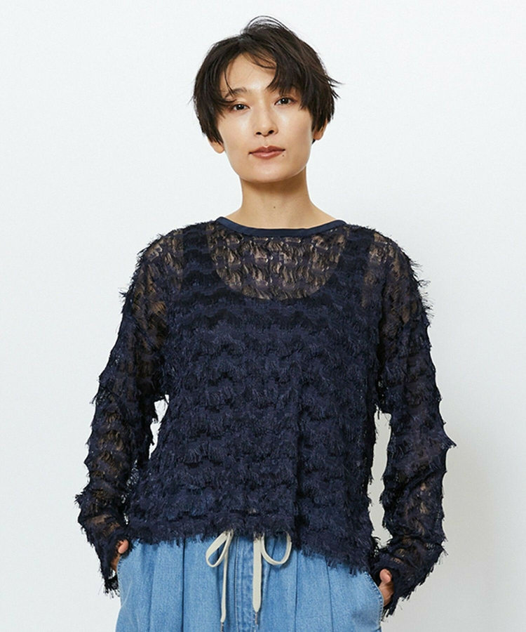 feerique 2WAYフリンジカーディガン