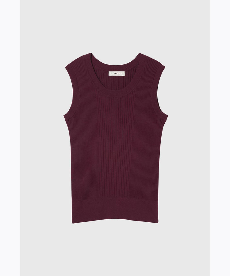 COTTON RIB NO SLEEVE / コットンリブノースリーブ