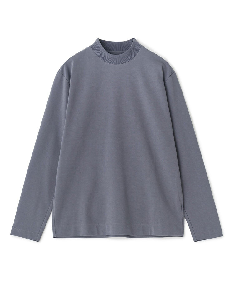 アクティブテーラー シルケットスムース モックネックロングTシャツ［シルケット加工/抗菌防臭/帯電防止/ストレッチ］