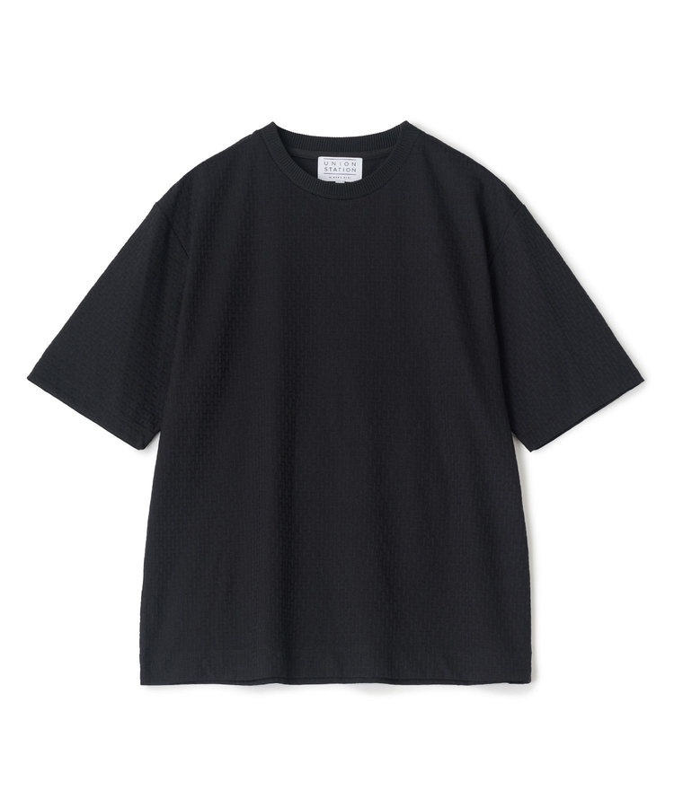マルチファンクションジャガードTシャツ＜ストレッチ・速乾・イージーケア・ハンドウォッシャブル・UVカット・抗菌・防臭＞
