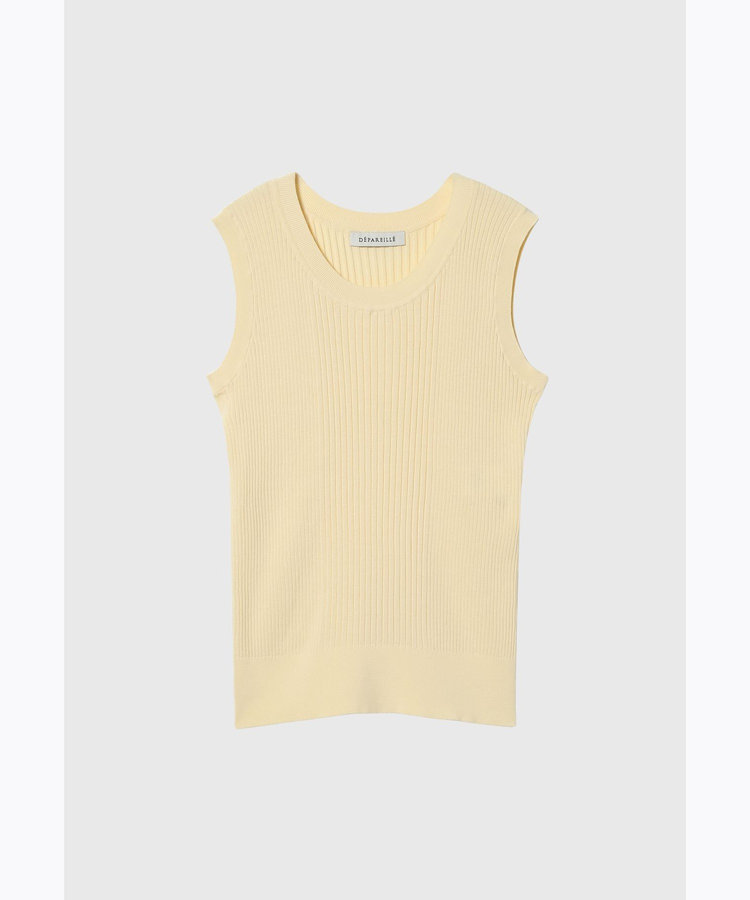 COTTON RIB NO SLEEVE / コットンリブノースリーブ