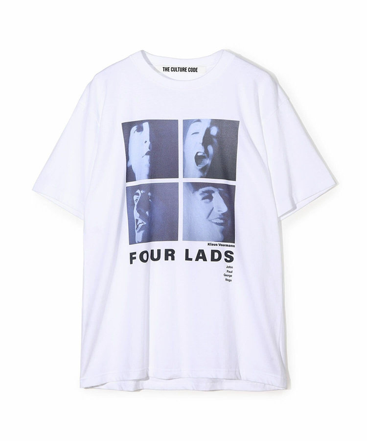 【THE CULTURE CODE x Klaus Voormann x MEN'S BIGI 】別注プリントT＜Four Lads＞