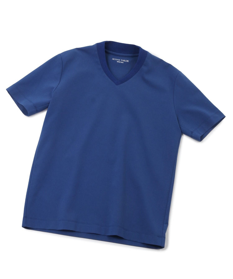 【ACTIVE TAILOR】シルケットスムースVネックTシャツ