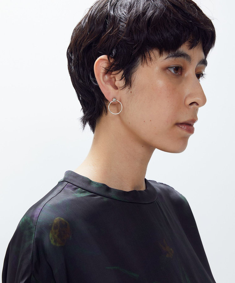 【WEB限定】＜PHILIPPE AUDIBERT (フィリップオーディベール)＞"Asha"フープピアス