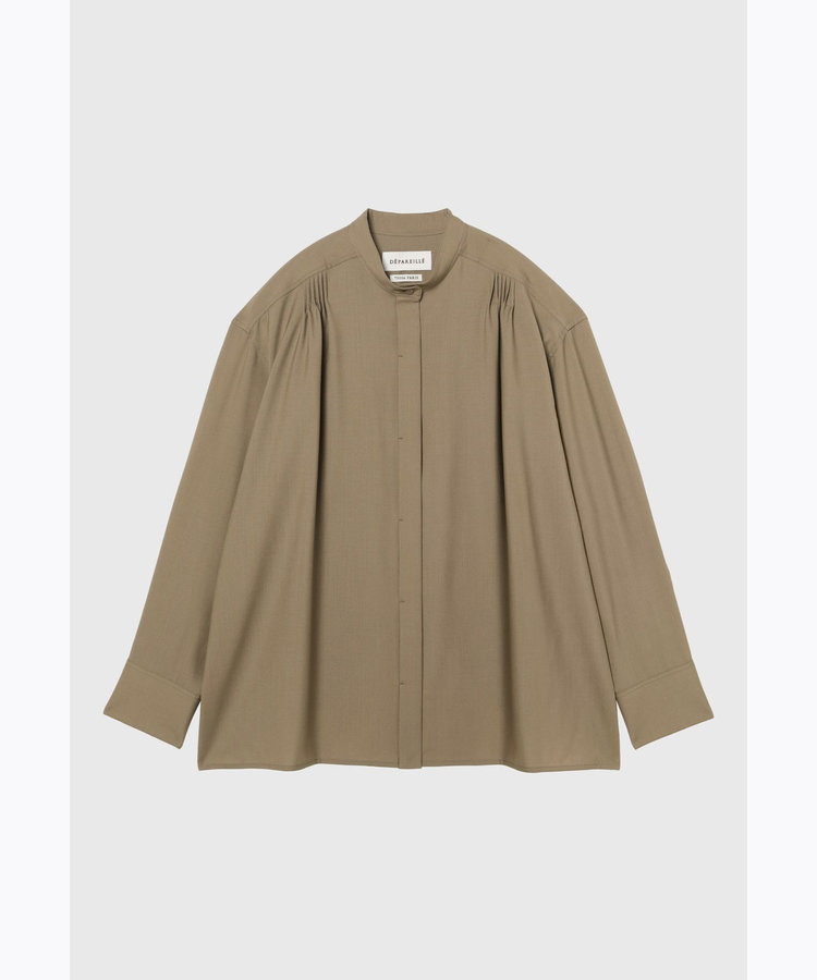 WOOL TORO BACKSHAN BLOUSE / ウールトロバックシャンブラウス