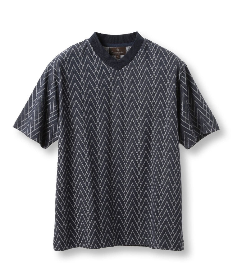 リンクスジャガードVネックTEE