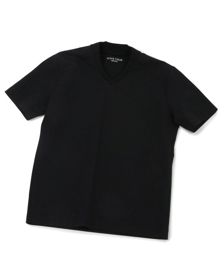 【ACTIVE TAILOR】シルケットスムースVネックTシャツ