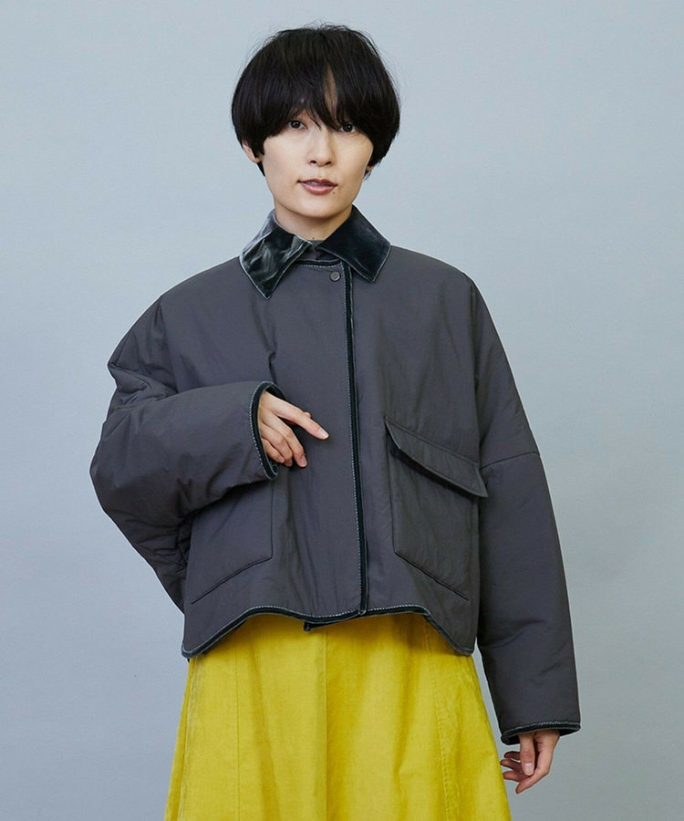 favi mercarto×MOGA　クロップドジャケットコート